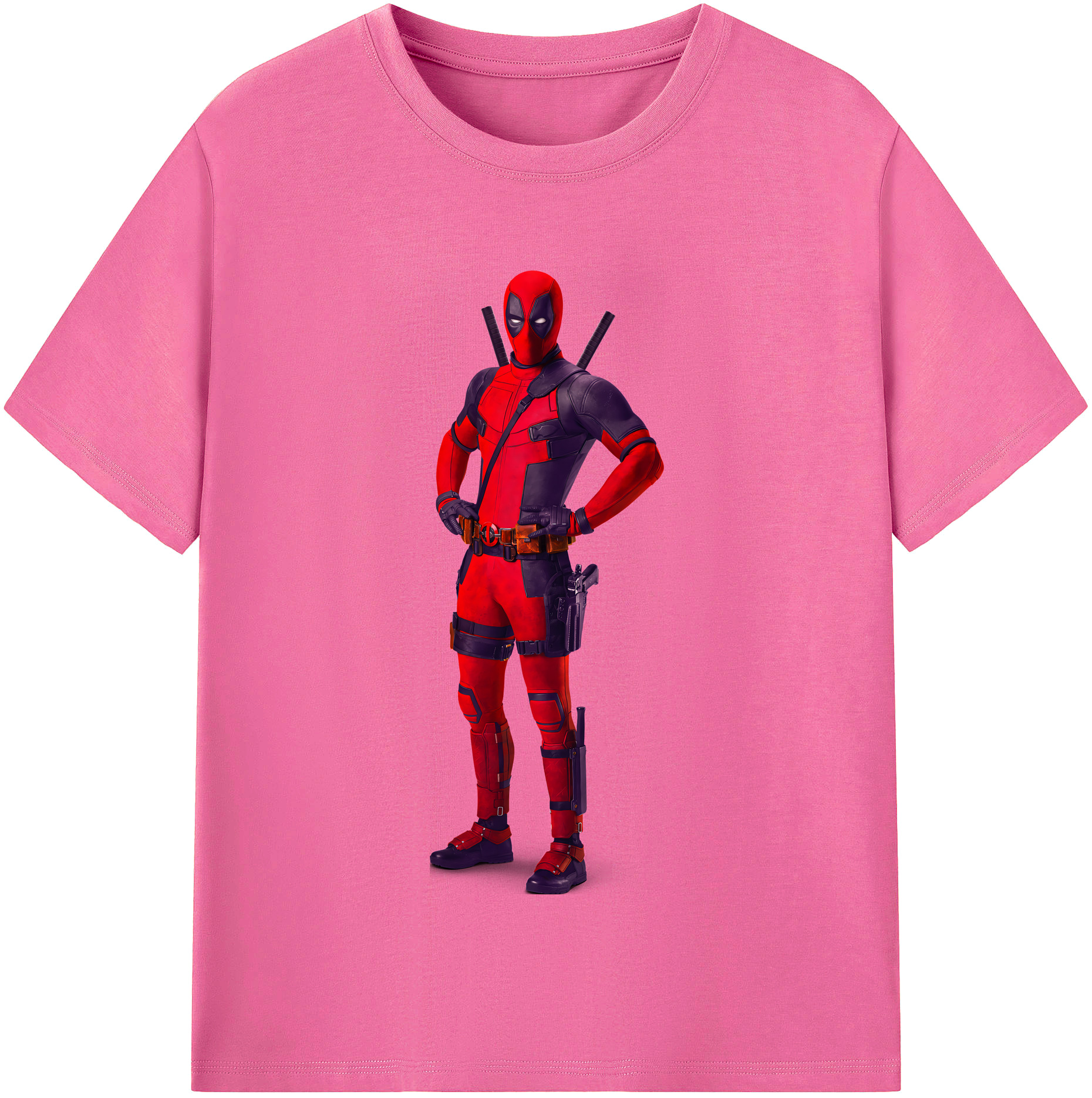 （画像用） Deadpool デッドプール レディースカジュアルプリントTシャツ（綿100％）